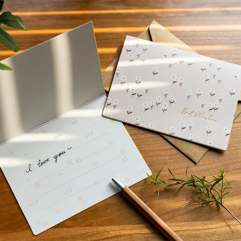 Carte de vœux – style simple et vintage
