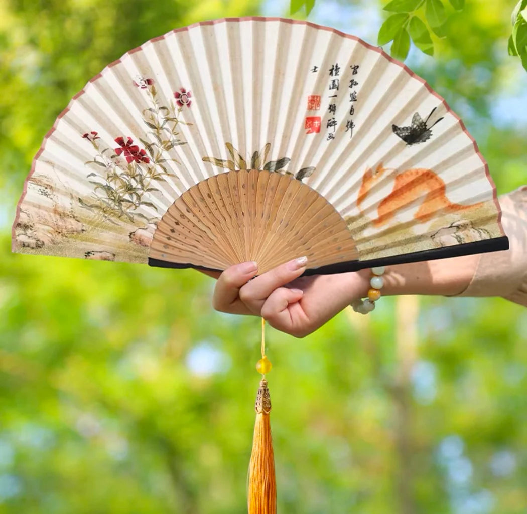 Éventail pliant – style traditionnel chinois