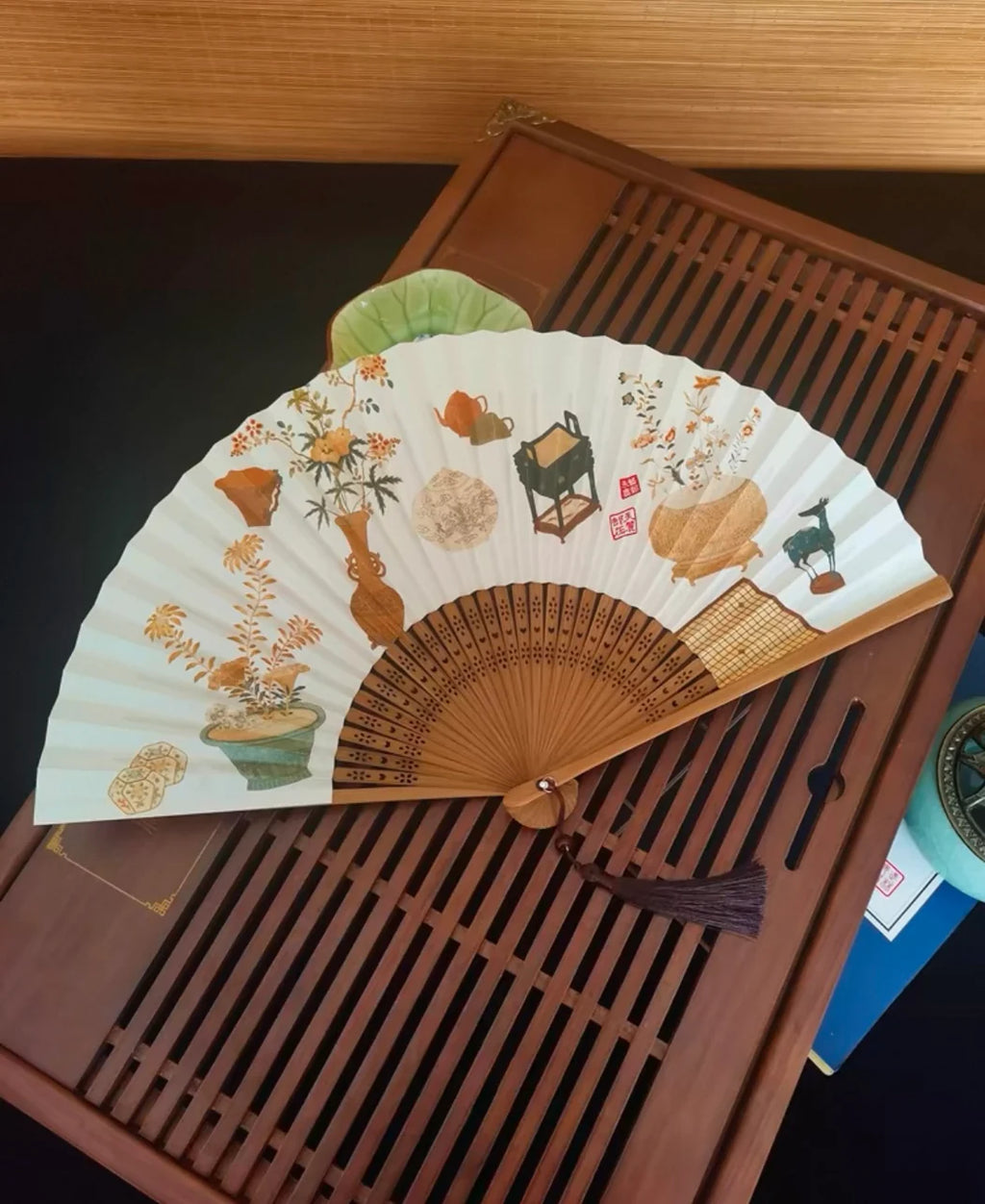 Éventail pliant – style traditionnel chinois