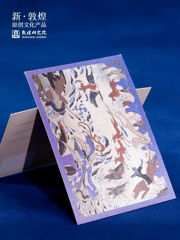 Carte postale en soie inspiré de l’art de Dunhuang  (1 pièce)