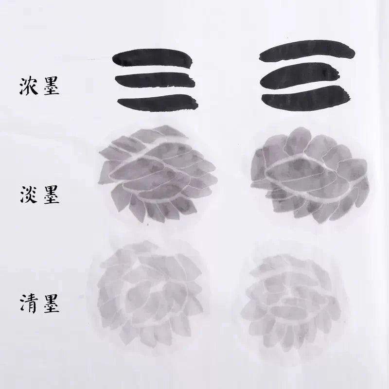 Papier Xuan – Jinghuitang, papier blanc épaissi, semi-cuit (2 feuilles), pour peinture et calligraphie