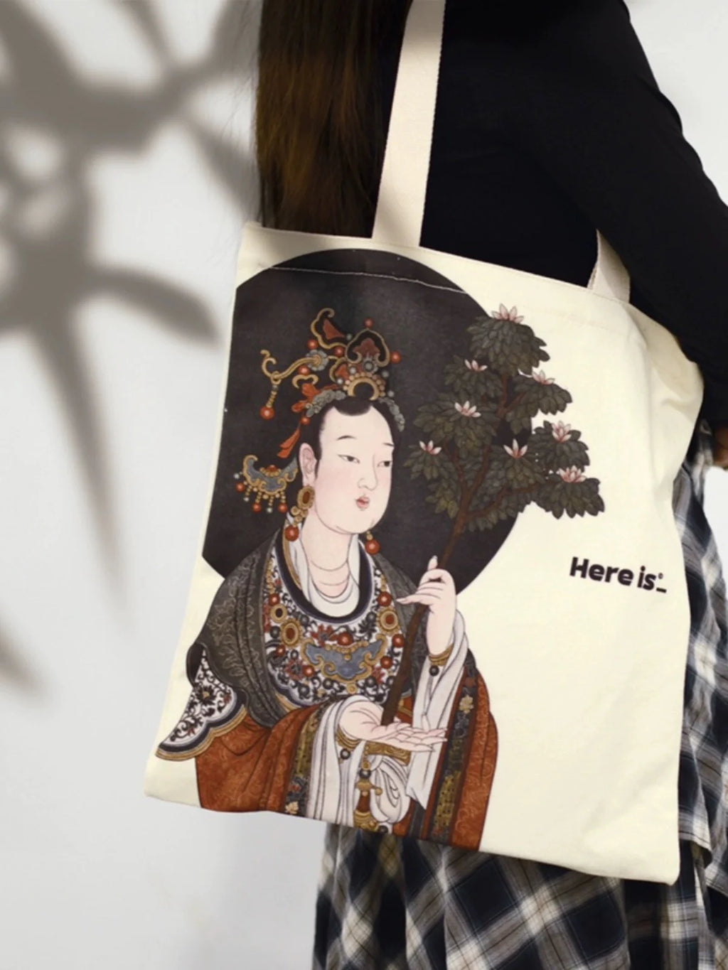 Sac en coton – sac fourre-tout original “Here is”