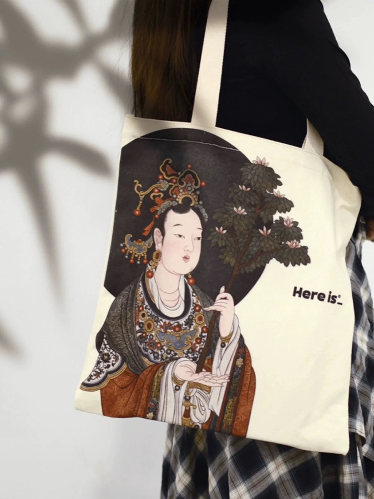Sac en coton – sac fourre-tout original “Here is”