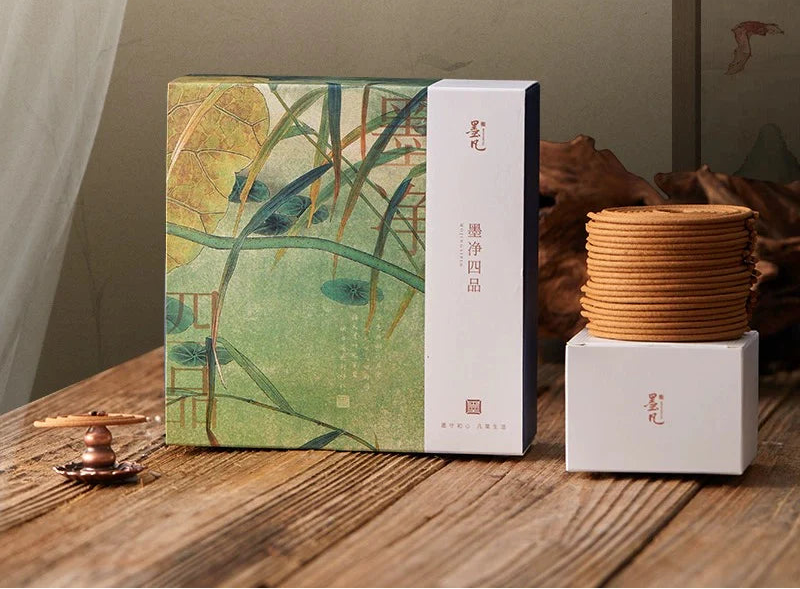 Encens en spirale – bois d’agar (oud), parfum durable pour la chambre