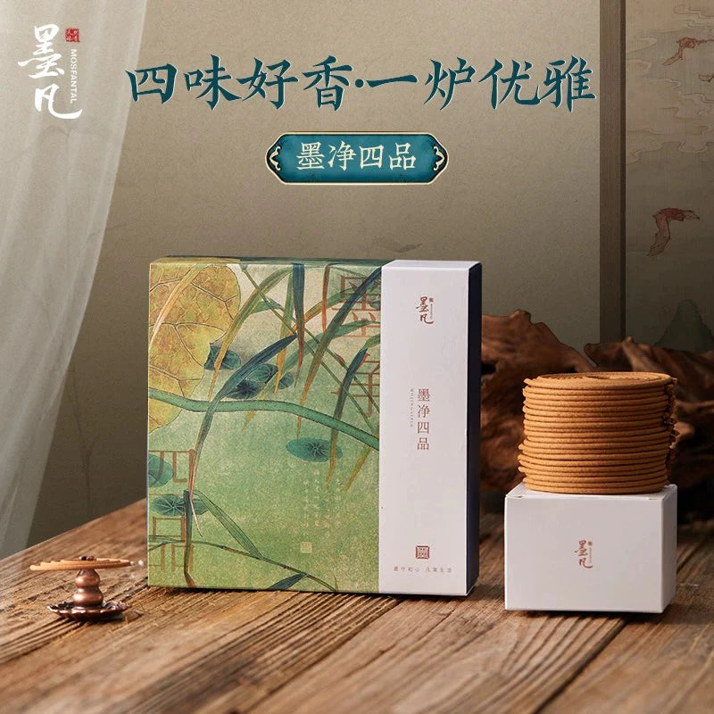 Encens en spirale – bois d’agar (oud), parfum durable pour la chambre