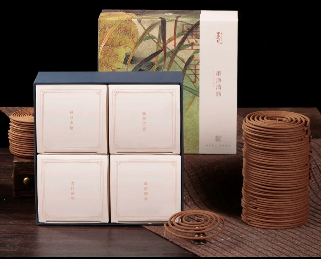 Encens en spirale – bois d’agar (oud), parfum durable pour la chambre