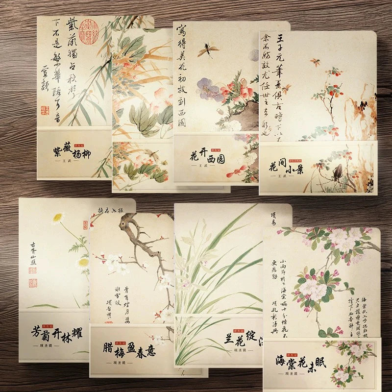 Carnet style chinois – “Chroniques d’une vie flottante”, pages blanches