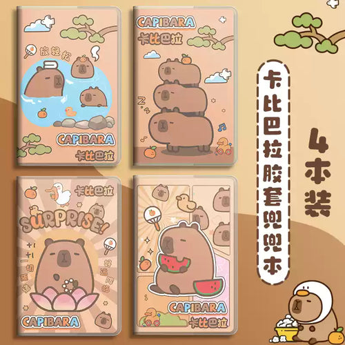 Carnet A7 – capybara, couverture souple en PVC