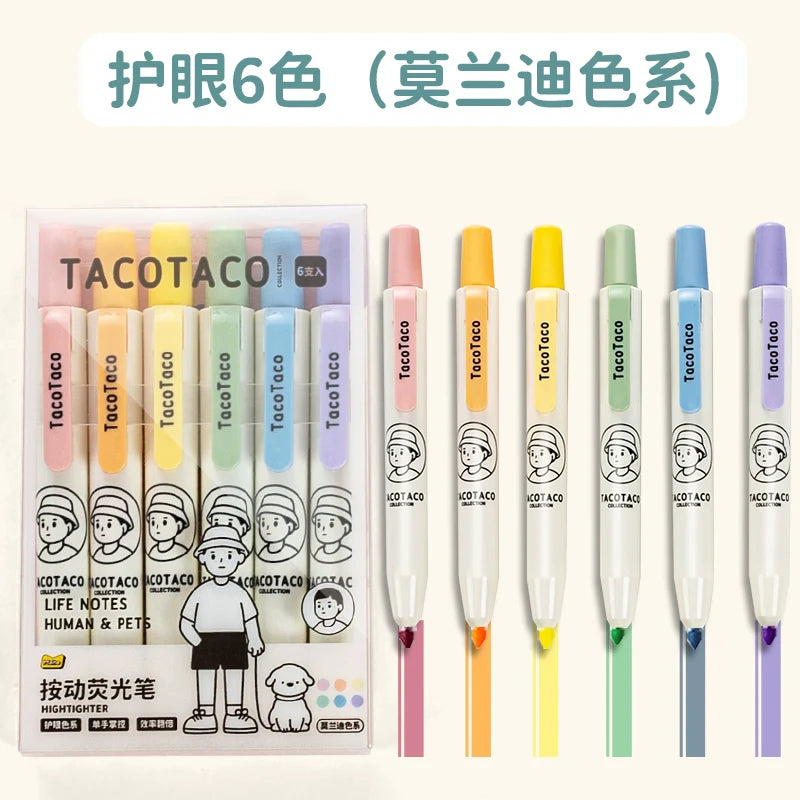 Lot de 6 surligneurs – TacoTaco
