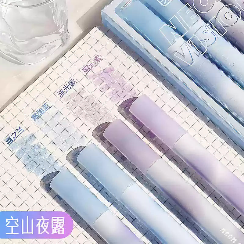 Lot de 4 surligneurs pour bullet journal – Jiwushe
