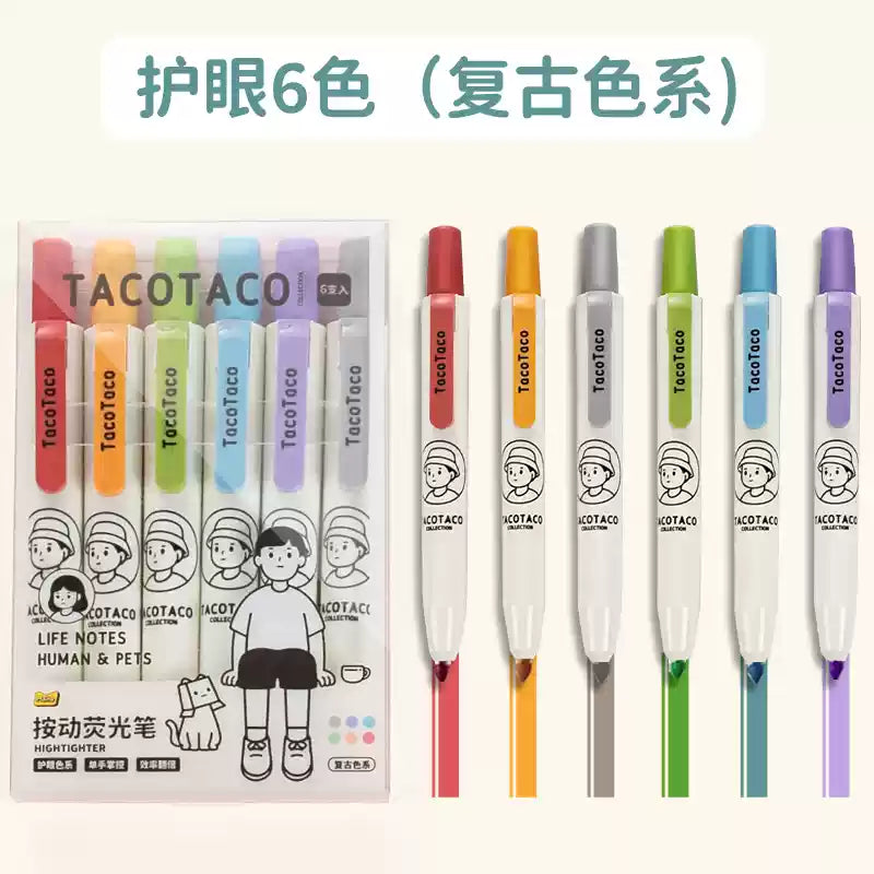 Lot de 6 surligneurs – TacoTaco