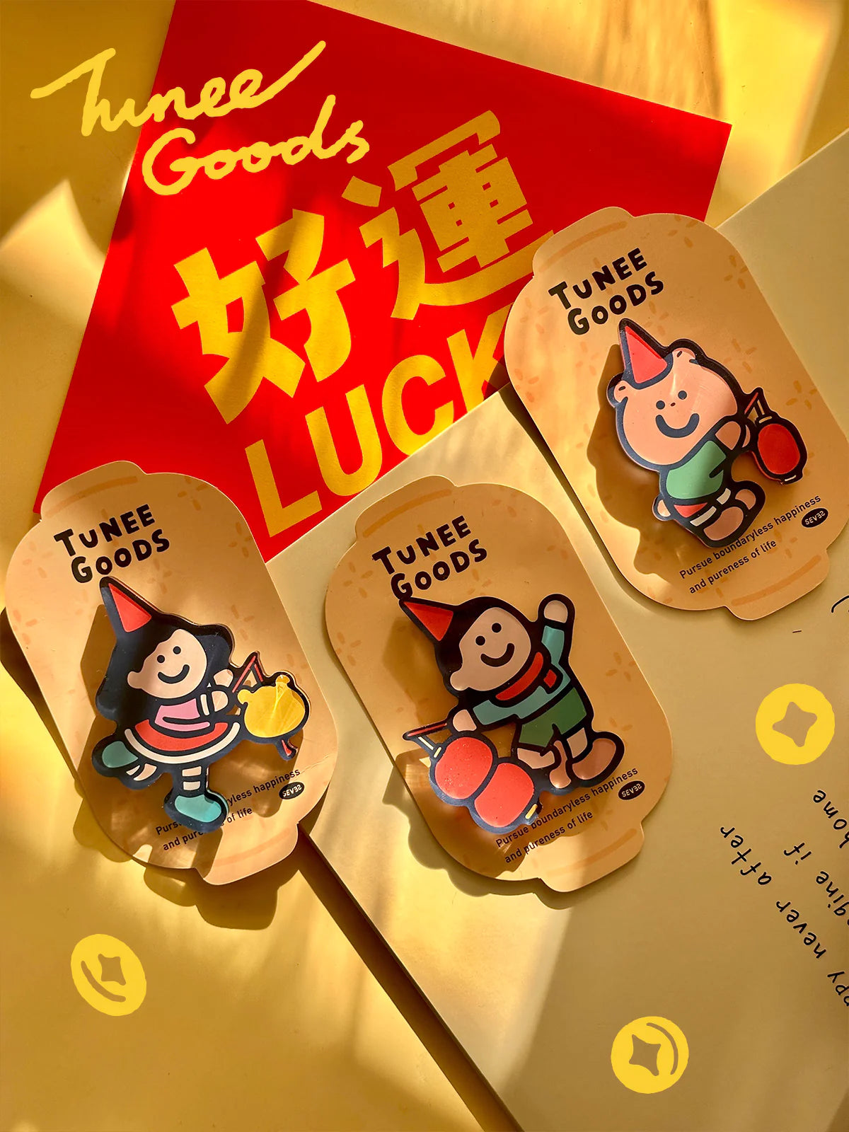 Magnet de réfrigérateur – TUNEE GOODS, lanterne porte-bonheur du Nouvel An chinois