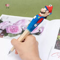 Stylo en bois sculpté à la main – Animaux cartoon mignons