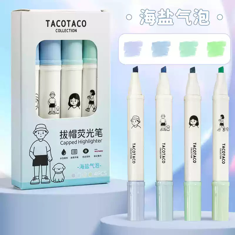 Lot de 4 surligneurs – TacoTaco