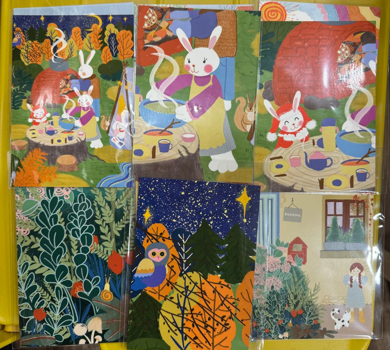 Carte postale illustrée par Suzanne (1 pièce)