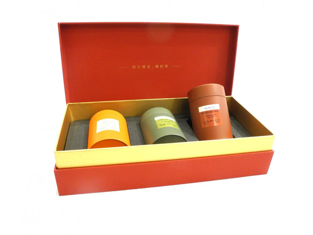 Thé chinois TERRE DE CHINE – coffret rouge, 3 thés de Chine