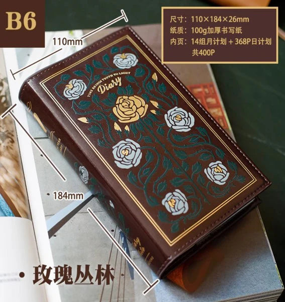 Carnet B6 – BENSTORE, agenda annuel, planification quotidienne, couverture en cuir