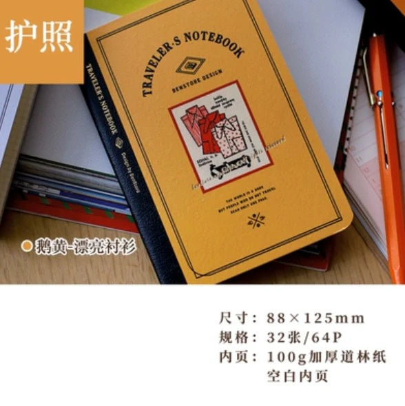 Recharges pour Traveler’s Notebook (TN) – BENSTORE, couverture huilée rétro imprimée